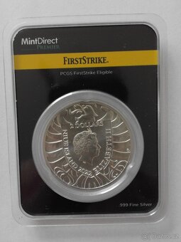 Stříbrná mince Český lev 2022 - APMEX - 2