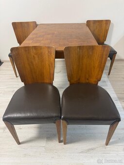 Jídelní set – stůl + 4 židle, halabalovský styl - 2