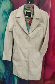 Kožený dámský kabát - 2