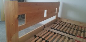 PRODÀM POSTEL-160/200-MASIVNÌ BOROVICE-ULOŽNÍM PROSTOREM - 2