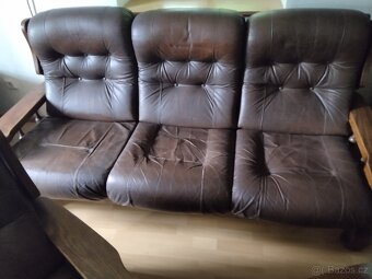 Kožená souprava masív - 2