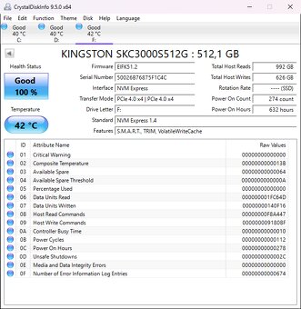 SSD Kingston KC3000 512GB - 2