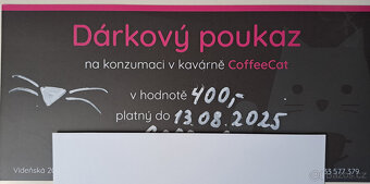 Dárkový poukaz do Kočičí kavárny - 2