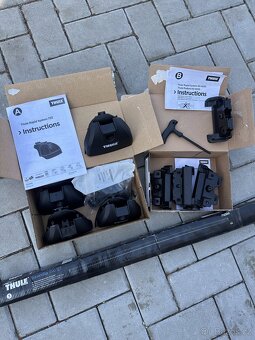 Střešní nosiče Thule Mercedes Benz E kompletní set se zámky - 2