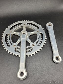 Kliky Campagnolo Super Record No Fluted, 1987, délka 172.5mm - 2