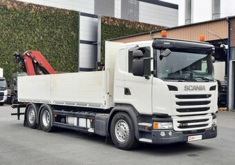 Scania G 410 - 6x2 – Valník + HR-HMF 2620-K3 – EURO 6 - 2