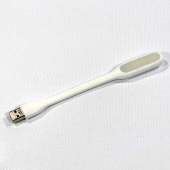 Světlo k notebooku, pogumované, černé nebo bílé, USB, LED - 2