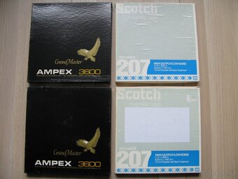 Magnetofonové alu cívky Ampex a Scotch 26,5 cm - 2