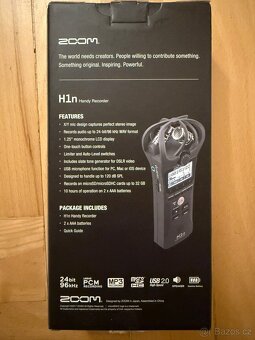Zoom H1n, přenosný rekordér. - 2