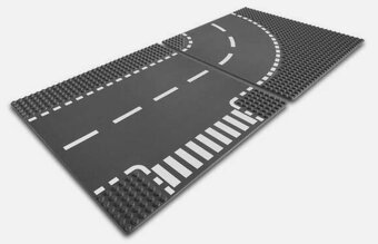 LEGO City 7281 (10ks) Zatáčka a křižovatka ve tvaru T - 2