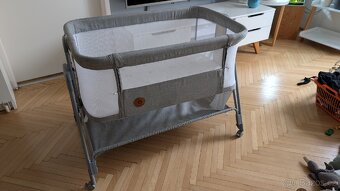 Postýlka Lionelo Luna 2v1 - Grey Concrete - 2