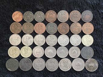 35 kusů heller a filler. mince Rakousko Uhersko, každá jiná - 2
