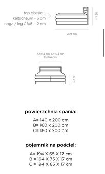 @@@ NOVÁ postel " DIORI " DUB + TOP matrace 180x200 @@@ - 2