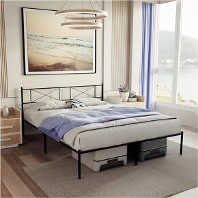 Nová kovová robustní postel Dreamzie 140x190 #B0CKBCNJMV - 2