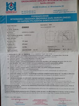 Nádrž LPG toroidní 70l - 2