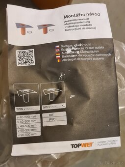 Nádstavec střešní vpusti TOPWET-TWNE 500PVC  6 ks - 2