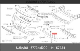 Subaru Outback 2016 57734AL000 Obložení přední nárazníku - 2