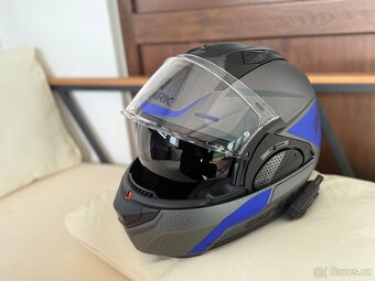 Odklápěcí přilba včetne intercomu Shark EVO-GT Encke Mat - 2