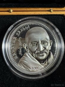 Stříbrná mince PROOF 1oz Gandhi - 2