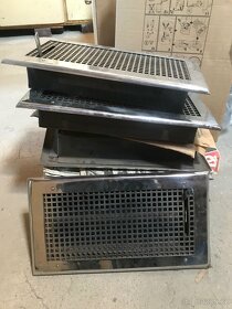 Chromované mřížky horkovzdušného topení s regulací - 2