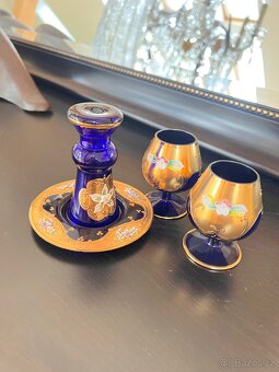 Novoborské sklo skleničky - 2