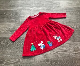 Vánoční šaty, vel. 6-9 měsíců - 2