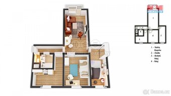 Prodej bytu 3+1, 70 m², Nový Bor, ul. Sloupská - 2