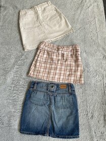 Sukně jeans bílá , modrá , károvaná - 2