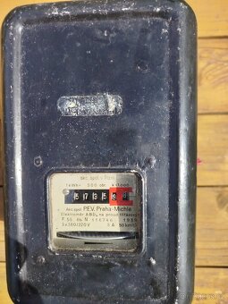 třífázový elektroměr z roku 1939 - cejchovaný ČEZ - 2