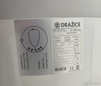 Dražice plynový stacionární ohřívač vody 95 l - 2