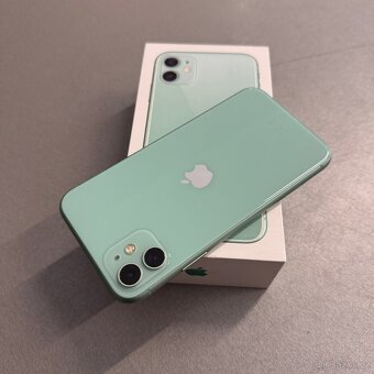 iPhone 11 128GB zelený, bez škrábance, 100% baterie - 2