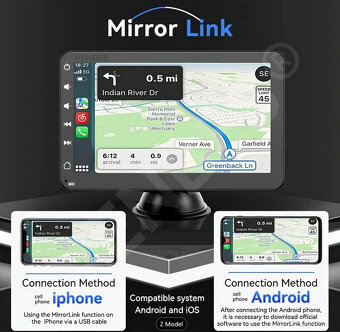 Multifunkční centrum do auta Carplay - 2