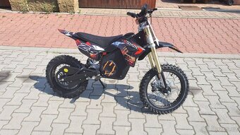 Elektrická motorka MiniRocket Coyote 1500W 48V oranžová kola - 2