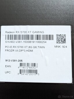 Rezervace - MSI Radeon RX 5700 XT 8GB - 2