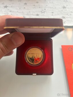 ZLATÁ PAMĚTNÍ MINCE ŠTRAMBERK PROOF- - 2