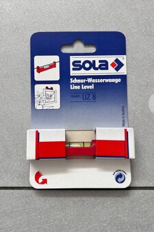 SOLA - UZ 8 - závěsná plastová vodováha 8cm - nové - 2