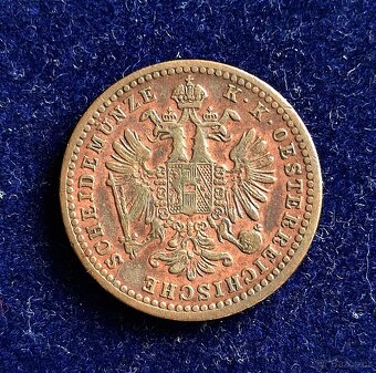 1 krejcar 1860 A František Josef l. - 2