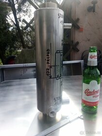 Nerez nádobka s přepadem průměr 101,6mm délka 397mm váha 3kg - 2