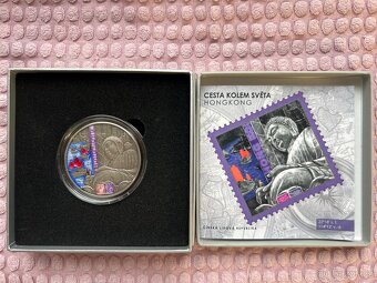 Stříbrná mince Cesta kolem světa - Hongkong stand - 2