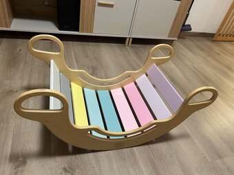 Elis design Montessori duhová houpačka 5v1 - 2