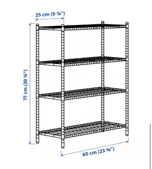 Regál IKEA - OMAR 2 ks - 2