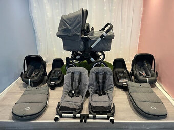 Bugaboo Donkey 3 Double KOMPLETNÍ BALENÍ - Hliníkový rám šed - 2