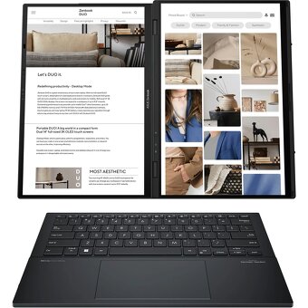 ASUS Zenbook Duo 2024 UX8406 2x14"OLED U7 16G 1T Arc TB DPH - 2