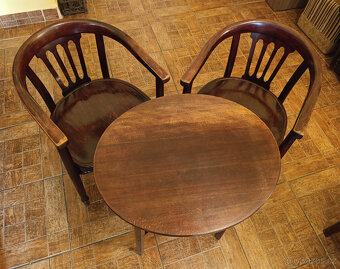 Set THONET - 2x křeslo + stůl - 2