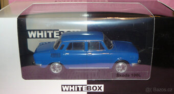 Škoda 100 L WHITEBOX 1:24 - MODRÁ - 2