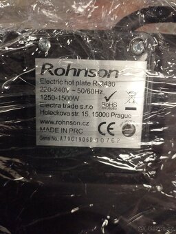 Elektricka plotýnka - 2