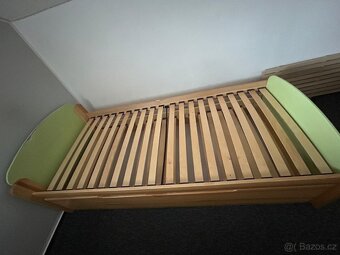 Rozkládací postel z masivu, s úložným prostorem - 2