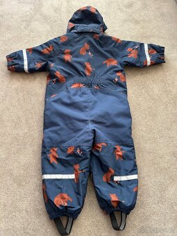 Zimní kombinéza Lindex s medvídky velikost 92 - 2