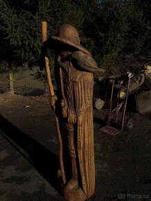 Krakonoše(Praděda) z Dubu socha ze dřeva - 2