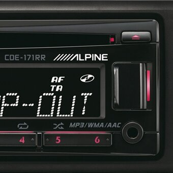ALPINE CDE-171RR , USB , MP3 , AUX.... - 2